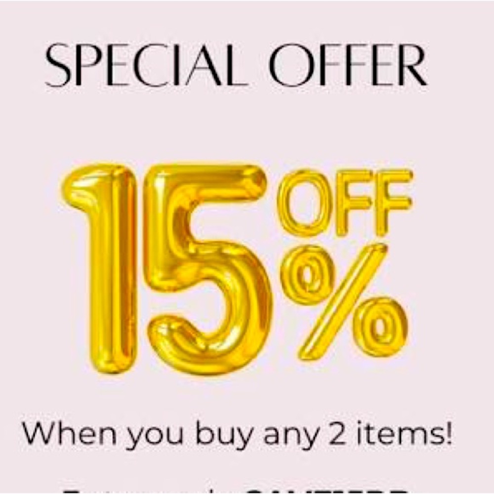 🎉 BUNDLE SALE! 15% off any 2 Items 🎉 .. limited time